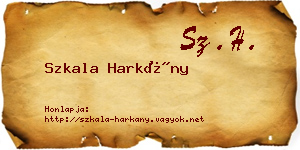 Szkala Harkány névjegykártya